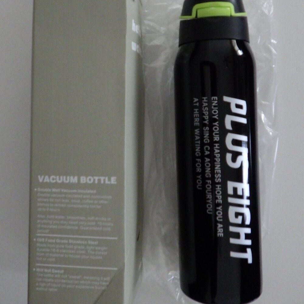 Stainless Steel Vacuum Cycling Water Bottle Insulated Thermo Mug Straw 2X's Wall